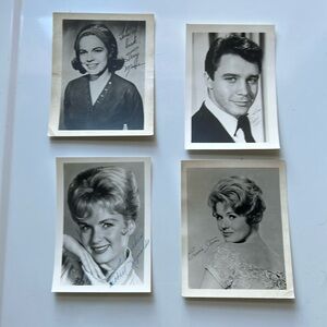 Lot of 14 vintage autographed 50s/60s celebrity photos.
